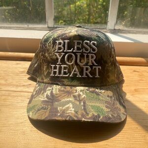 “Bless your Heart” Camouflage Hat from Ginneca Row - Adjustable